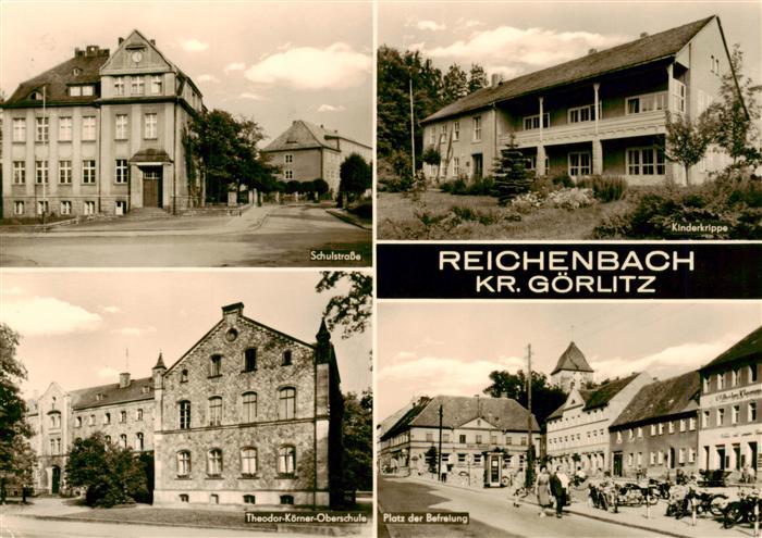 Reichenbach  Vogtland Schulstrasse Kinderkrippe Theodor Koerner Oberschule Platz