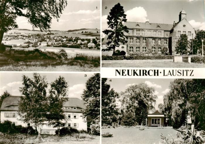 Neukirch  Lausitz Teilansicht Lessingschule Jugendherberge Park