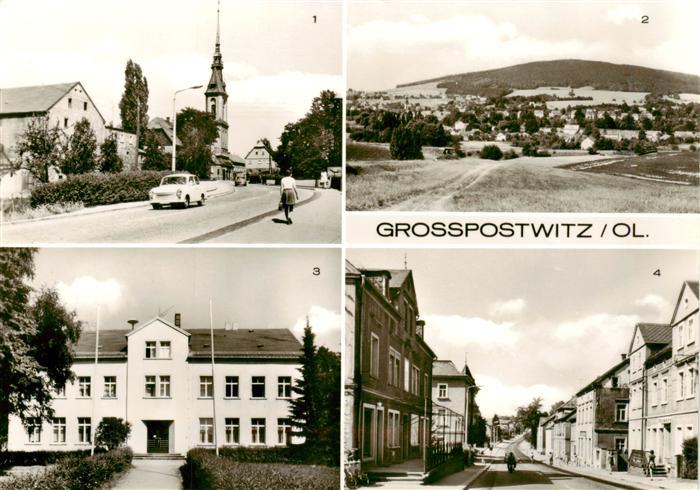 Grosspostwitz Oberlausitz Teilansicht uebersicht Rat der Gemeinde Hauptstrasse