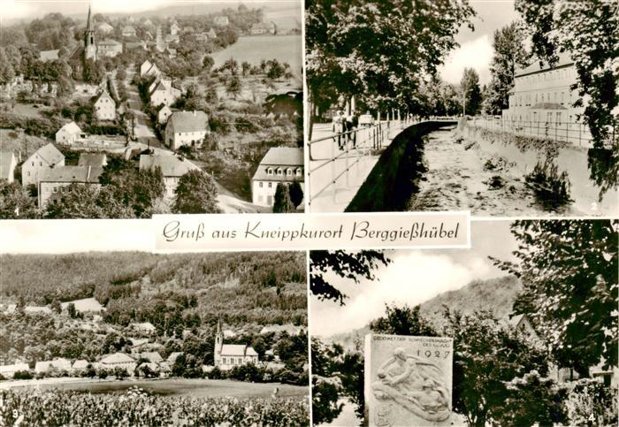 Berggiesshuebel Kirchberg Kurhaus Teilansicht Hochwasserdenkmal
