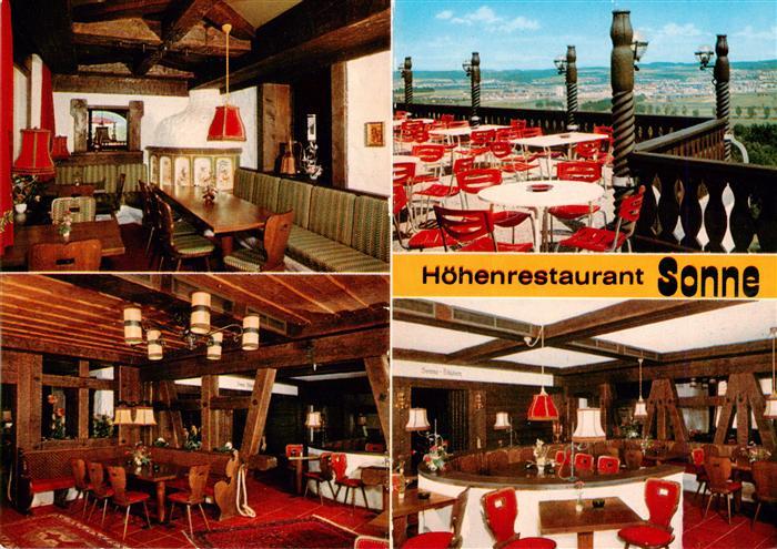 Berg Ravensburg Hoehenrestaurant Sonne Gastraeume Bar