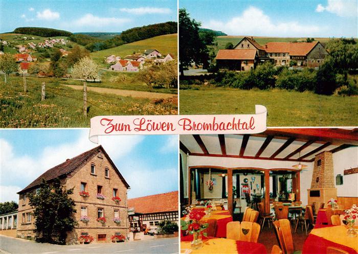 Brombachtal Gasthaus Zum Loewen Gastraum Panorama