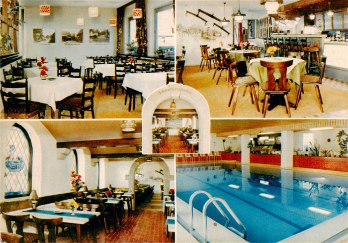 Brensbach Odenwaldkreis Hessen Freizeithotel Schnellertshof Gastraeume Hallenbad