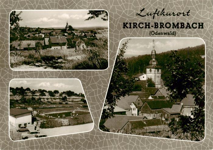 Kirch-Brombach Kirchbrombach Odenwald Panorama Schwimmbad Kirche