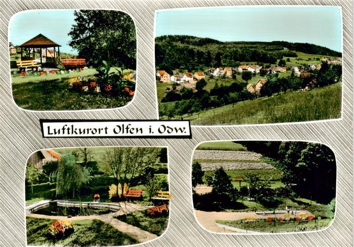 Olfen Odenwald Pavillon Panorama Teichanlage Park