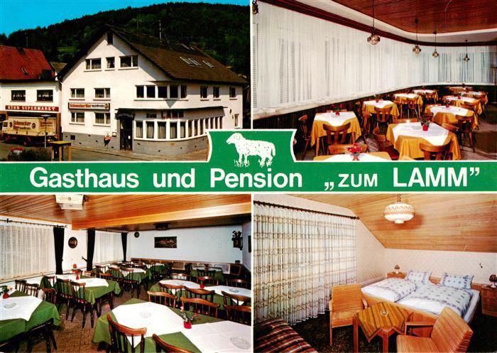 Sandbach  Odenwald Gasthaus Pension Zum Lamm Gastraeume Zimmer