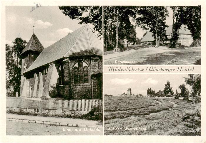 Mueden oertze Kirche Dorfeingang Auf dem Wietzer Berg