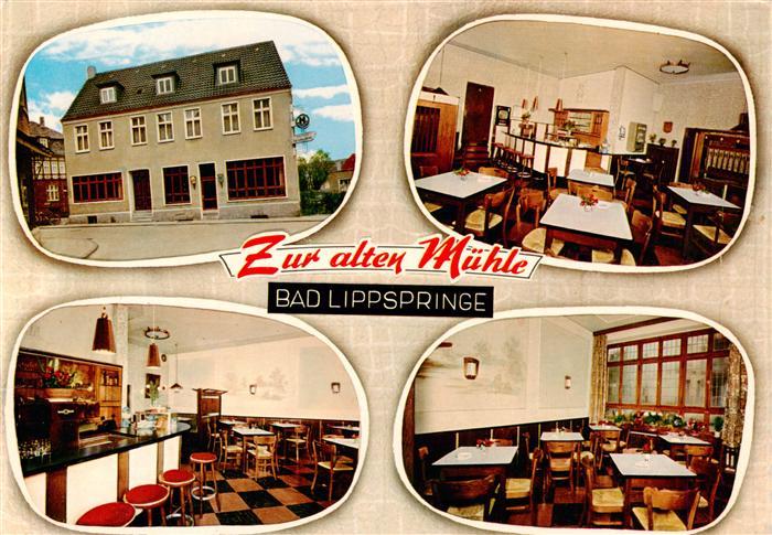Bad Lippspringe Gasthaus Zur alten Muehle Gastraeume Bar