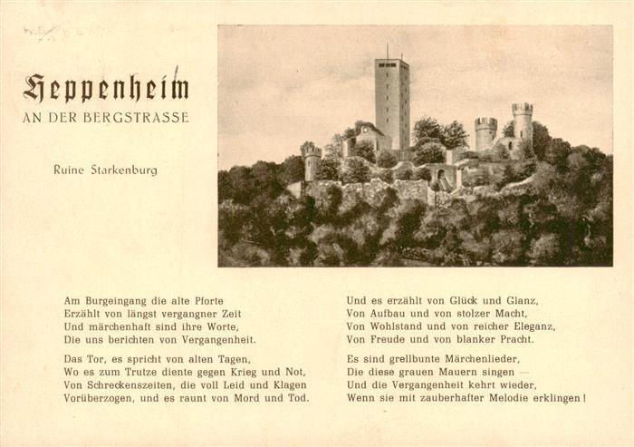 Heppenheim Bergstrasse Ruine Starkenburg