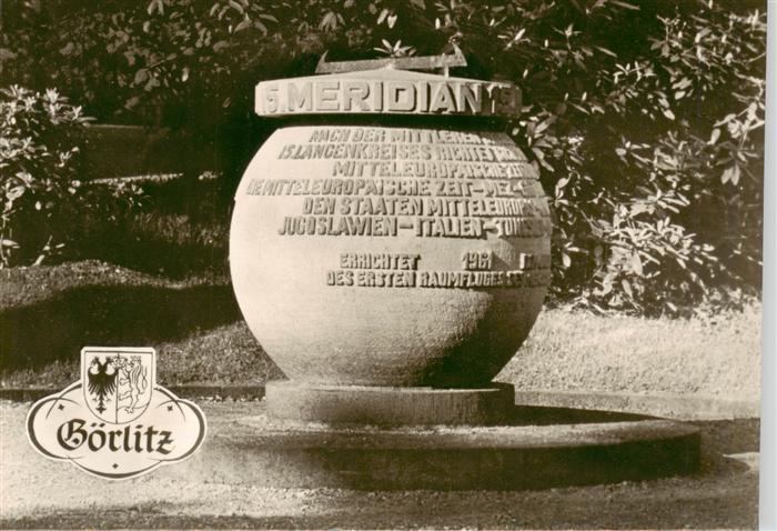 Goerlitz  Sachsen Gedenkstein 15. Meridian