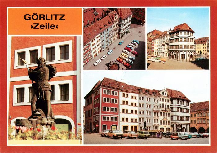 Goerlitz  Sachsen Zeile Denkmal Ortspartien