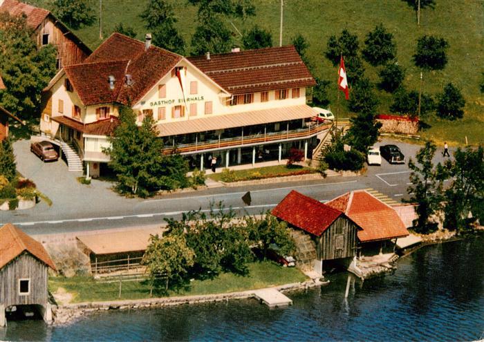 Oberaegeri Ober-Aegeri ZG Gasthof Eierhals am aegerisee Fliegeraufnahme
