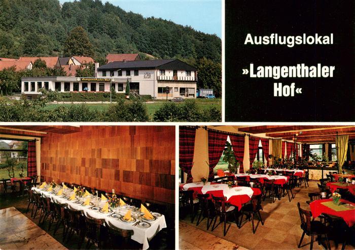 Langenthal Neumarkt Ausflugslokal Langenthaler Hof Gastraum Festtafel