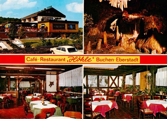 Buchen  Odenwald Cafe Restaurant Hoehle Gastraeume Tropfsteinhoehle