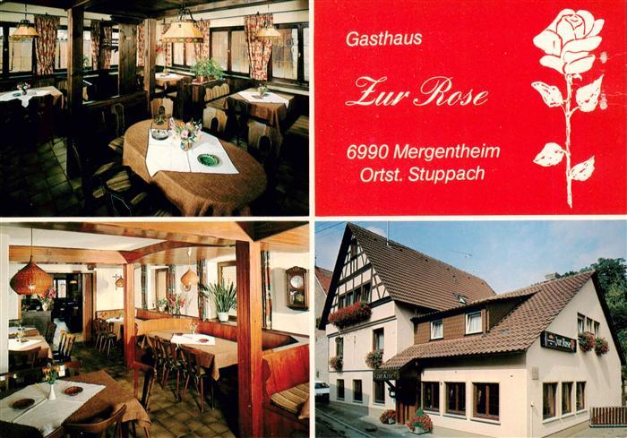 Stuppach Bad Mergentheim Gasthaus Zur Rose Gastraeume