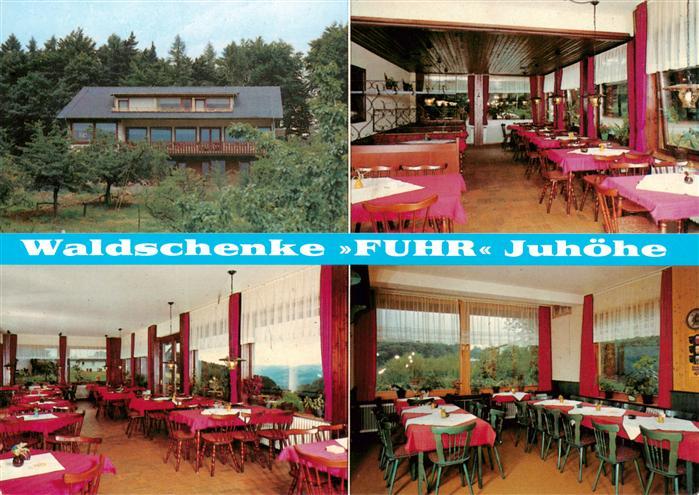 Juhoehe Moerlenbach Bergstrasse Hessen Waldschenke Fuhr Gastraeume