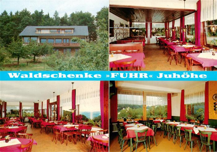 Juhoehe Moerlenbach Bergstrasse Hessen Waldschenke Fuhr Gastraeume