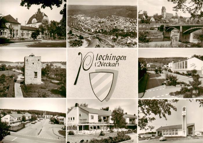 Plochingen Neckar Fliegeraufnahme Ortsansichten Kirche