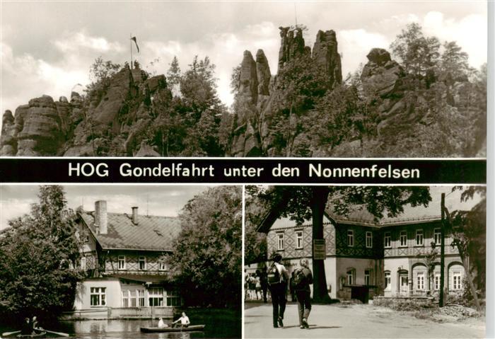 Nonnenfelsen Jonsdorf Saechsische Schweiz HOG Gondelfahrt