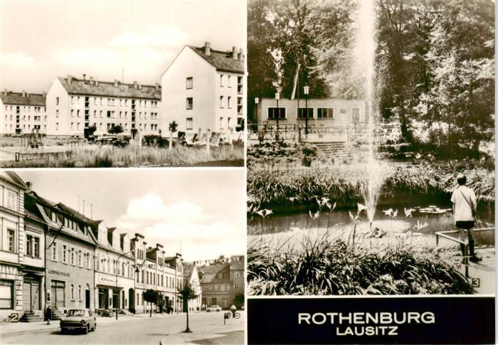 Rothenburg  Oberlausitz Neubauten Karl Marx Platz Im Naturschutzpark