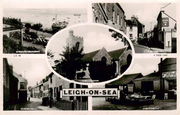 Leigh-on-Sea The Cliffs and Yacht Club High Street Old Town The Cockle Sheds Hig