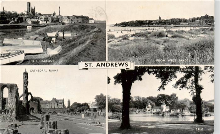 St Andrews Chelmsford UK The Harbour From West Sands Cathedral Ruins Dutch Villa