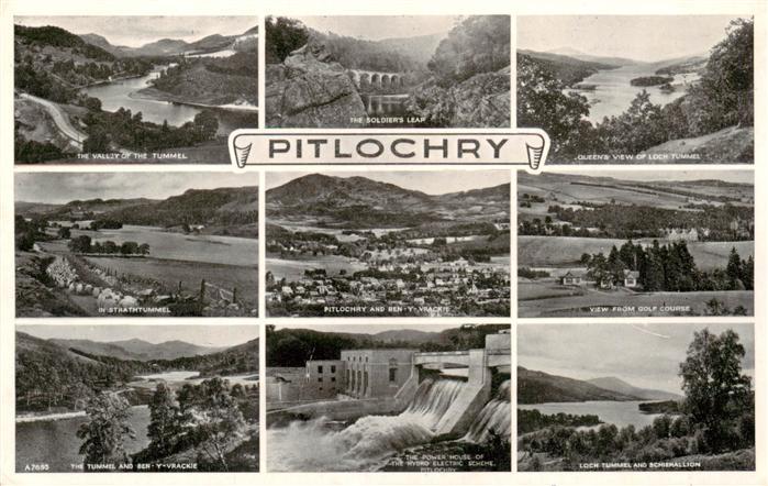 Pitlochry Scotland UK The Tummel The Soldiers Leap Strathtummel Ben Y Vrackie Th