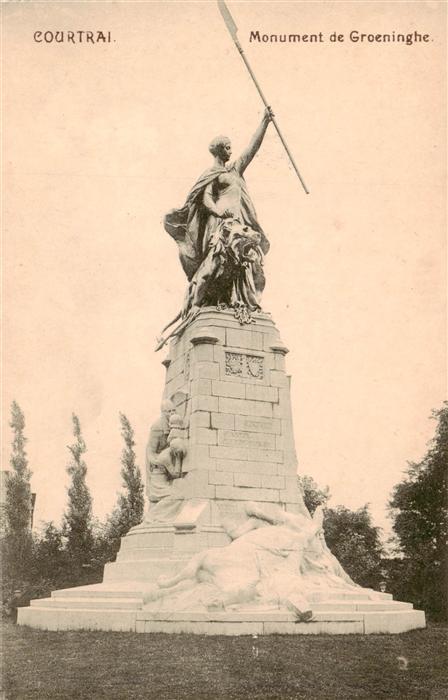 Courtrai Kortrijk Flandre Belgie Monument de Groeninghe