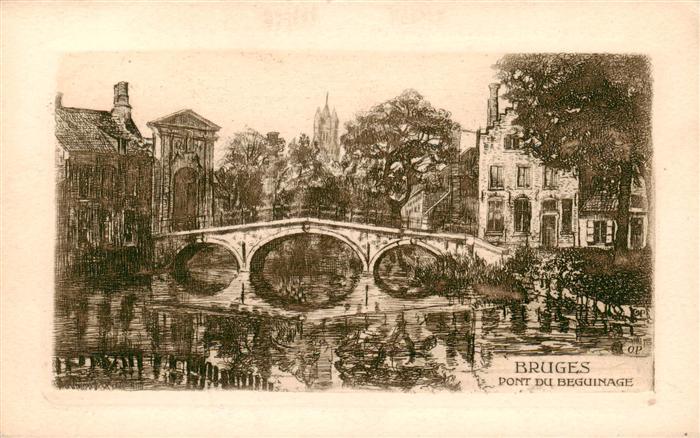 Bruges BRUGGE Belgie Pont du Beguinage