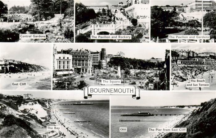 Bournemouth UK Central Gardens The Pavilion East Cliff The Square The Beach The