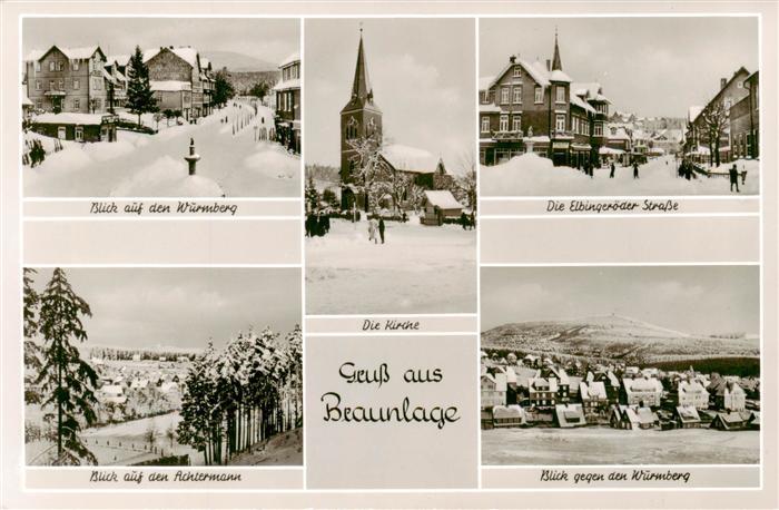 Braunlage Harz Wurmbergblick Die Kirche Elbingeroeder Strasse Achtermannblick Wu