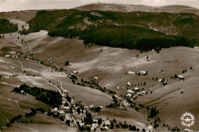 Todtnauberg Schwarzwald BW Fliegeraufnahme