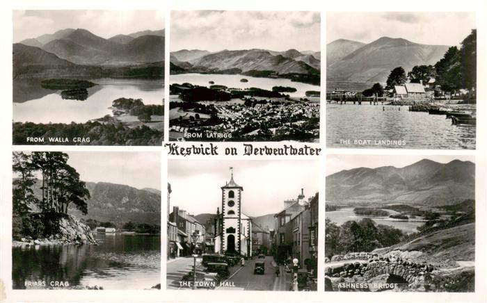 Keswick  Derwentwater UK Walla Crag From Latrigg The Sact Landinos From Crag The