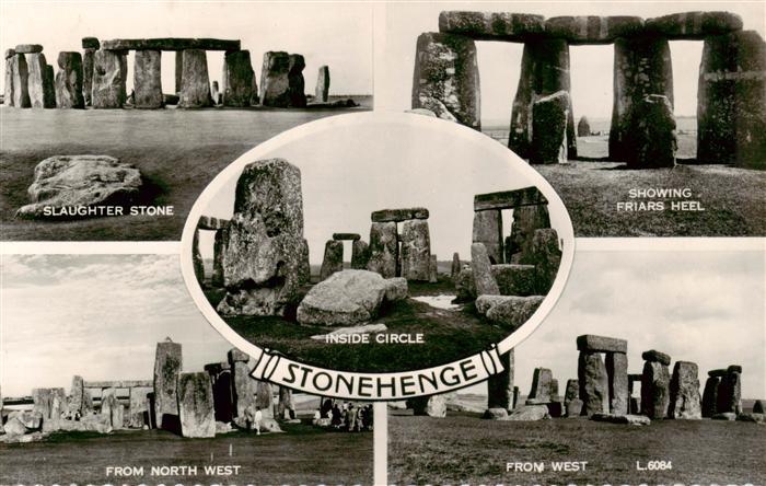 Stonehenge UK Slaughter Stone Showing Friars Heel From North West From West Insi