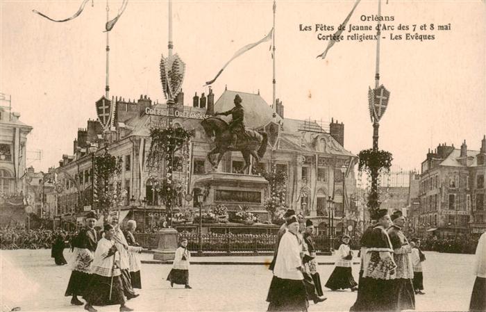 Orleans 45 Loiret Les Fetes de Jeanne d’Arc des 7 et 8 mai Cortege religieux Les