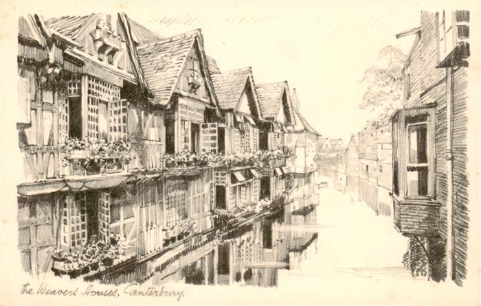 Canterbury  Kent UK The Weavers Houses
