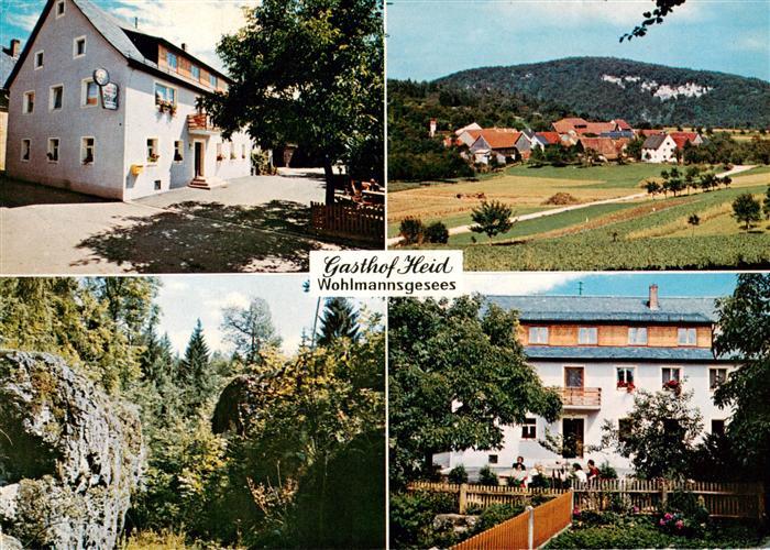 Wohlmannsgesees Gasthof Heid Panorama Felsmassiv Garten