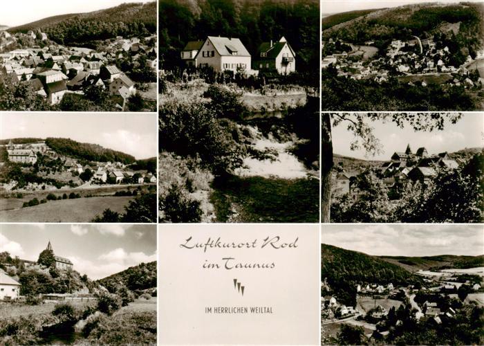 Rod Taunus Weil Weilrod Panorama im Weiltal Teilansichten