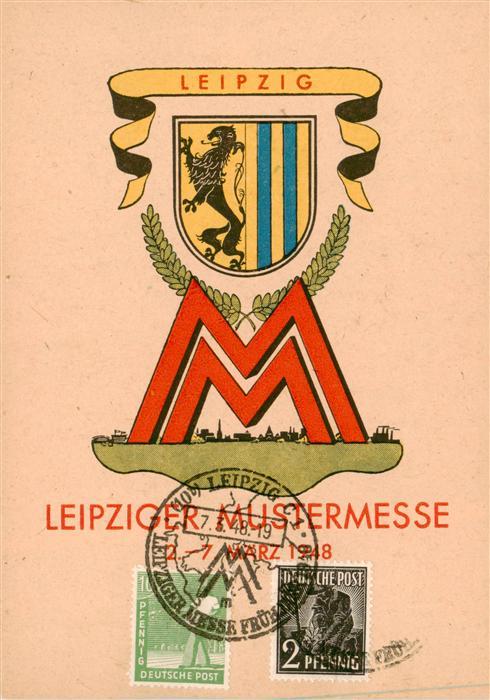 LEIPZIG Sachsen Leipziger Mustermesse 1948