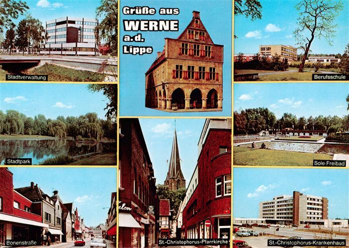 Werne  Lippe Muenster Westfalen Stadtverwaltung Berufsschule Stadtpark Bonenstra