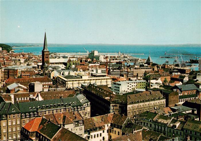 Aarhus DK Udsigt over Byen og Havnen