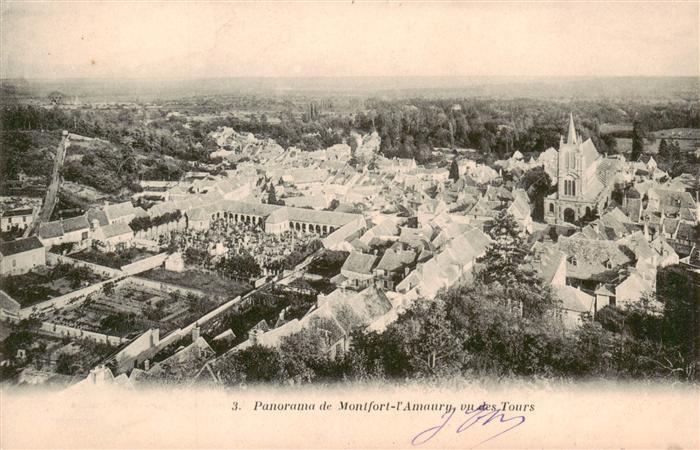 Montfort-l Amaury 78 Yvelins Vue aerienne des Tours