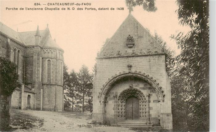 Chateauneuf-du-Faou Porche de l’ancienne Chapelle de ND des Portes datant de 143