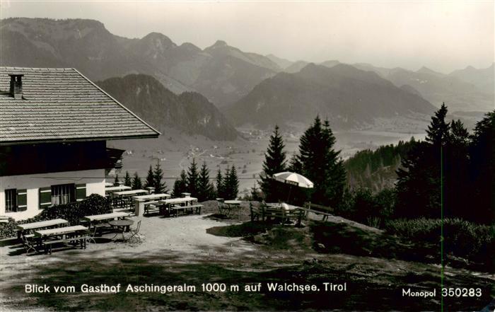 Ebbs Tirol AT Blick vom Gasthof Aschingeralm auf Walchsee