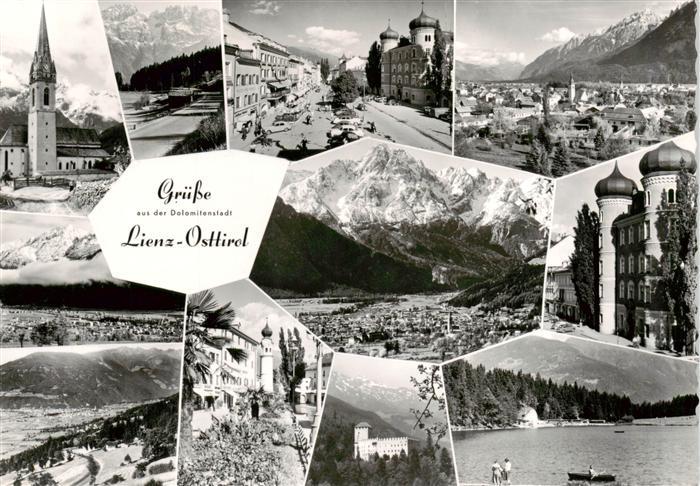 Lienz  Tirol AT Kirche Ortsansichten Schloss Panorama Seepartien