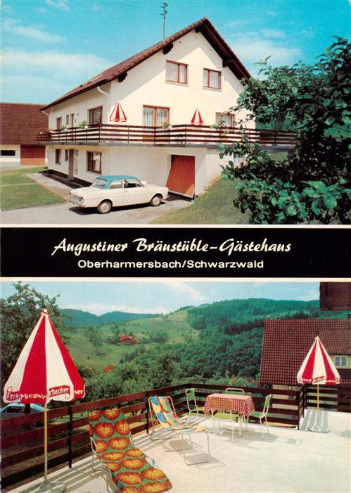 Oberharmersbach Augustiner Braeustueble Gaestehaus Terrasse
