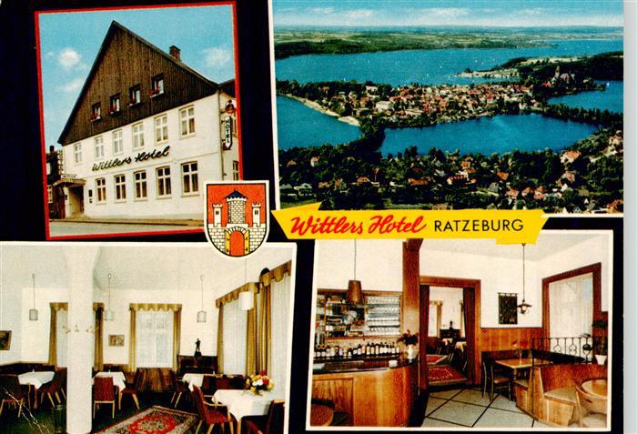 Ratzeburg Schleswig-Holstein Wittlers Hotel Gastraeume Fliegeraufnahme