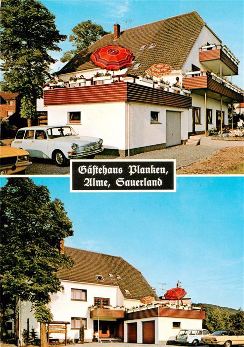 Alme Brilon Sauerland Gaestehaus Planken Terrasse
