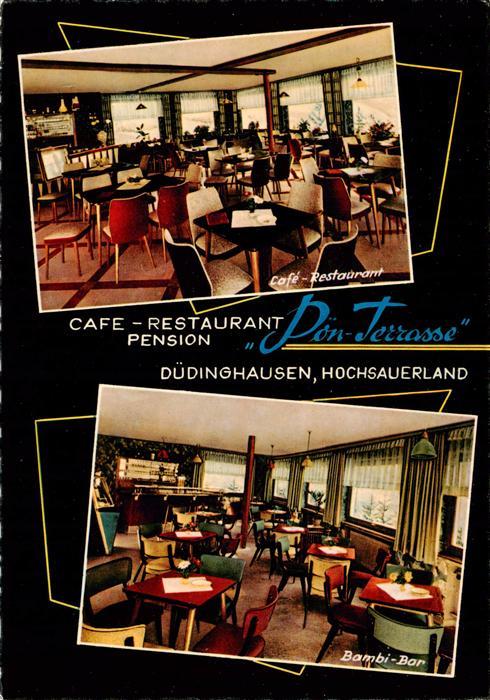 Duedinghausen Medebach Cafe Restaurant Pon Terrasse Bambi Bar