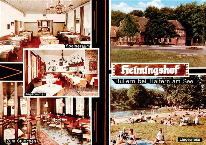 Hullern Haltern See Heiingshof Speiseraum Jagdzimmer Zum Stuebchen Liegewiese